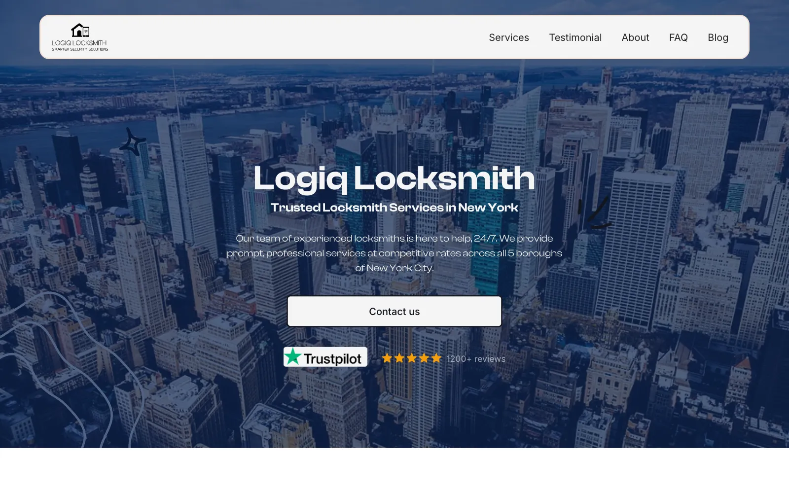 Logiq Security, Home page